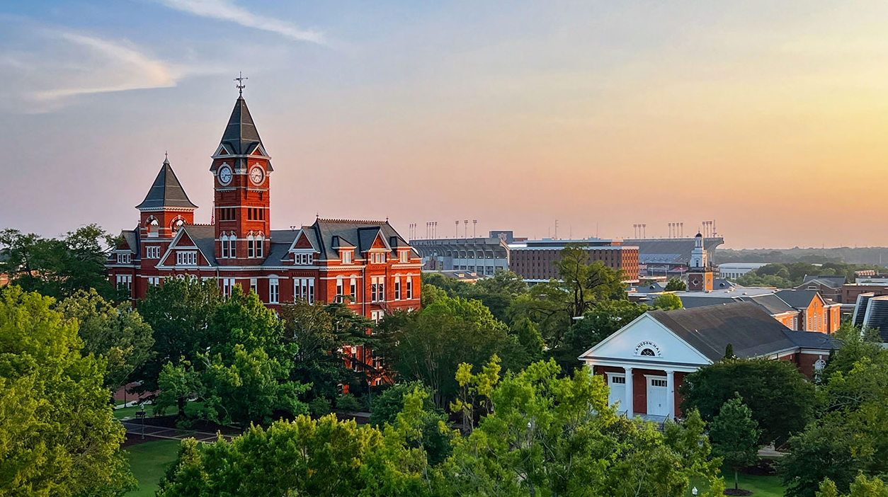 Auburn University's Samford Hall and Langdon Hall 